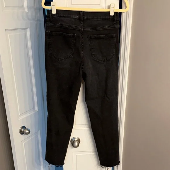 Kensie black distressed cropped jeans - Picture 5 of 7